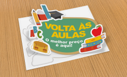 1 Adesivo Volta às Aulas 119,6x95,7cm