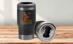 Copo Térmico com Porta Long Neck 420ml Impressão DTF