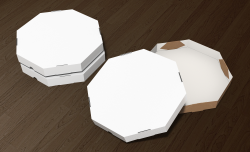 Caixa de Pizza Branca - Caixa de Pizza 25cm 