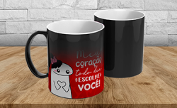 Caneca de Porcelana Mágica 325ml