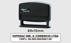 Carimbo Assinatura de Empresa N315 | 69x10mm